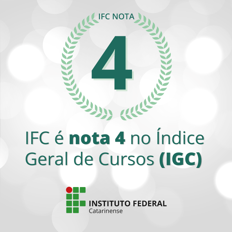 Cursos do IFC obtêm nota máxima no Enade 2017 - Instituto Federal  Catarinense - Campus Araquari